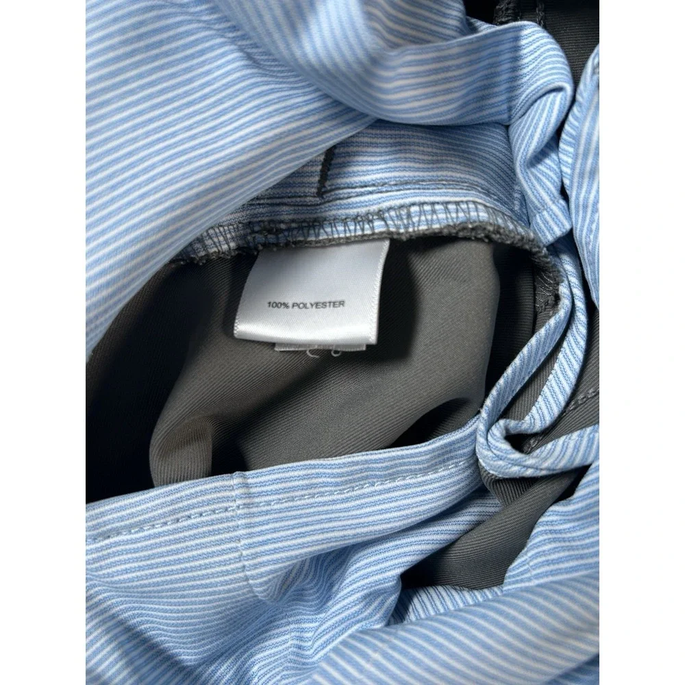 Peter Millar Shorts Mens 35 Light Gray Performance Golf Chino Outdoor